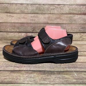 Naot Brown Leather Andes Strap Sandals